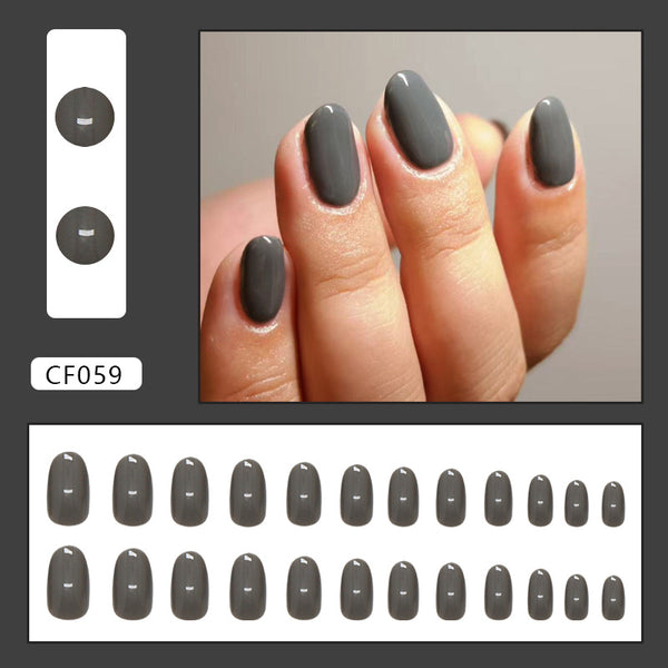 12 Sizes-24 Pcs Press On Nails CF059
