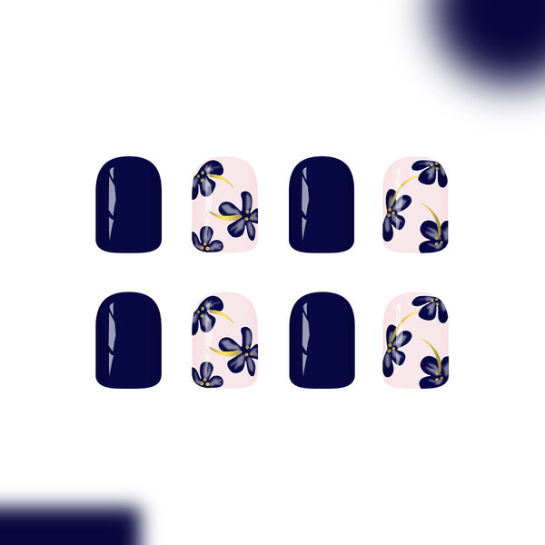 12 Sizes-24 Pcs Press On Nails C1405