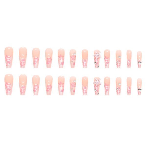 12 Sizes-24 Pcs Press On Nails Z513