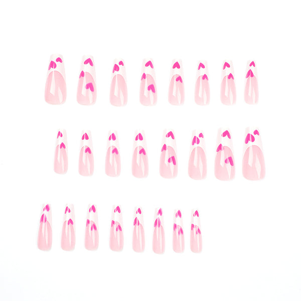12 Sizes-24 Pcs Press On Nails JP1468