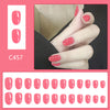 12 Sizes-24 PcsPress On Nails C457