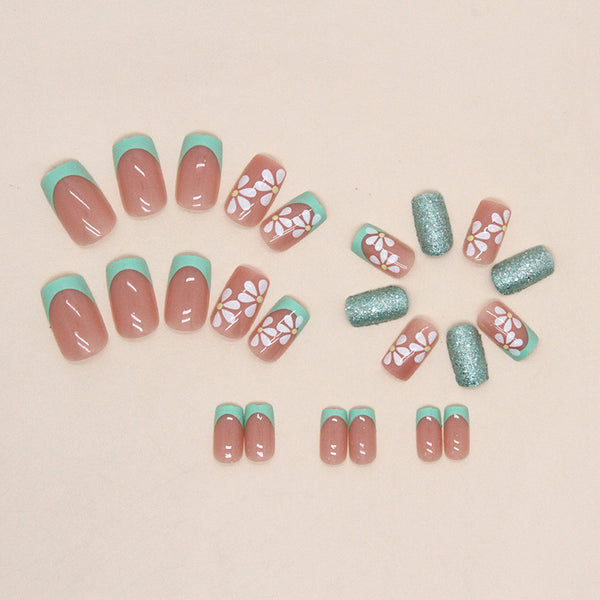 12 Sizes-24 Pcs Press On Nails W849