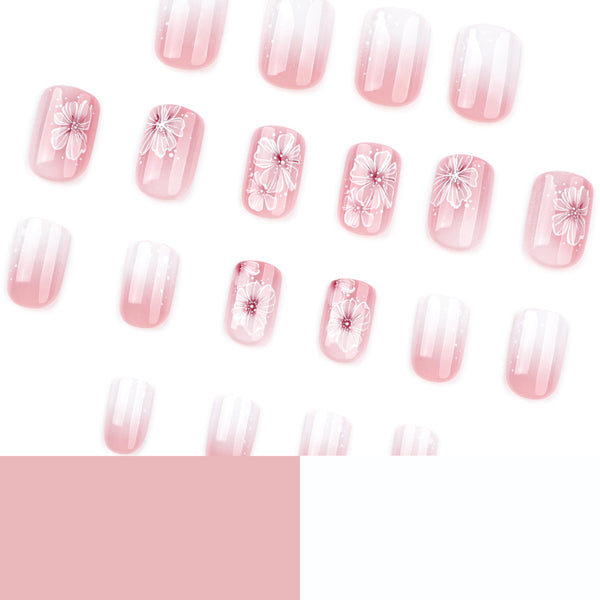 12 Sizes-24 Pcs Press On Nails JP3834