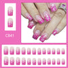 12 Sizes-24 Pcs Press On Nails C841