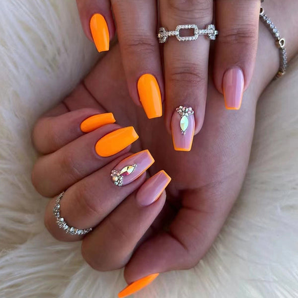 12 Sizes-24 Pcs Press On Nails Z398