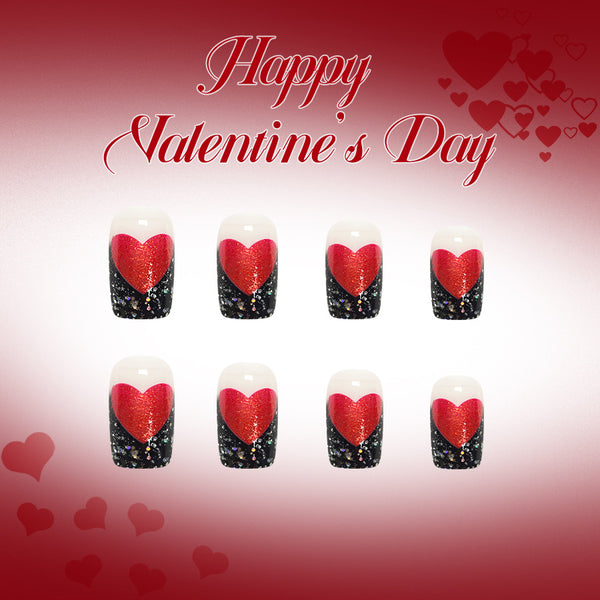 12 Sizes-24 Pcs Press On Nails C1508