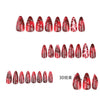 12 Sizes-24 Pcs Press On Nails JP3412