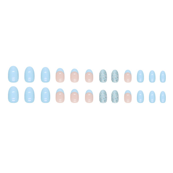 12 Sizes-24 Pcs Press On Nails W915