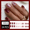 12 Sizes-24 Pcs Press On Nails Y053