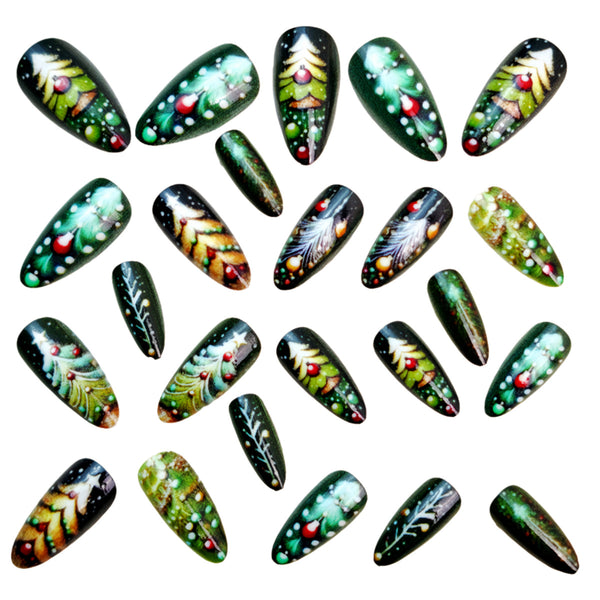 12 Sizes-24 Pcs Press On Nails Y1252