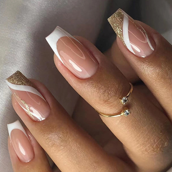 12 Sizes-24 Pcs Press On Nails W1154