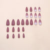 12 Sizes-24 Pcs Press On Nails W1872