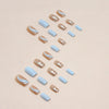 12 Sizes-24 Pcs Press On Nails W607