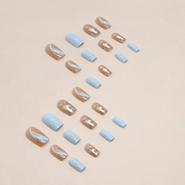 12 Sizes-24 Pcs Press On Nails W607