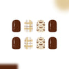 12 Sizes-24 Pcs Press On Nails C1613