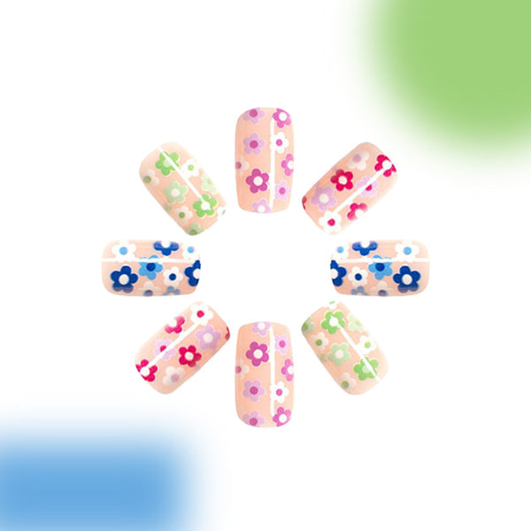 12 Sizes-24 PcsPress On Nails C305