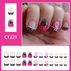 12 Sizes-24 Pcs Press On Nails C1221