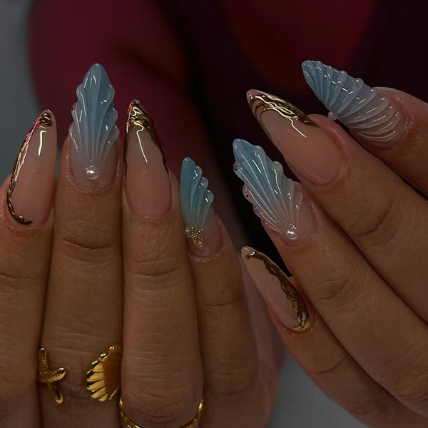 12 Sizes-24 Pcs Press On Nails Z987
