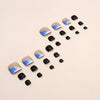 12 Sizes-24 Pcs Press On Nails F108
