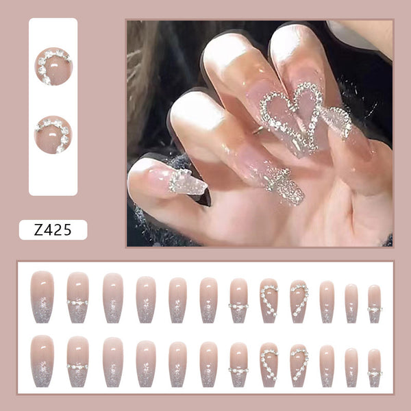 12 Sizes-24 Pcs Press On Nails Z425