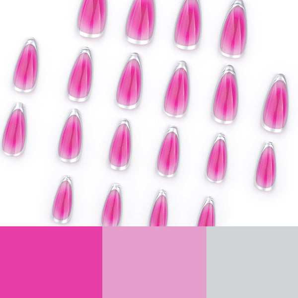 12 Sizes-24 Pcs Press On Nails JP3565