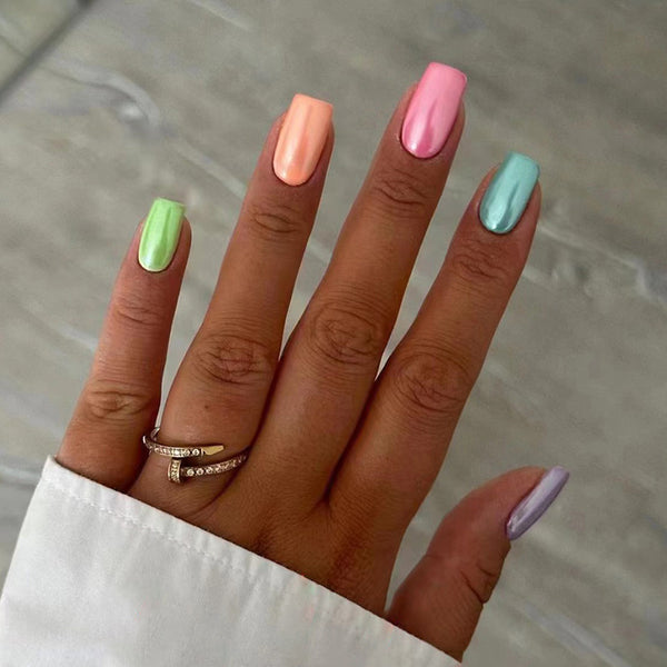 12 Sizes-24 Pcs Press On Nails W1282