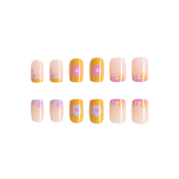 12 Sizes-24 Pcs Press On Nails C030