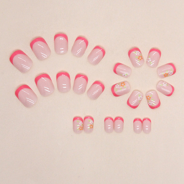 12 Sizes-24 Pcs Press On Nails W1354