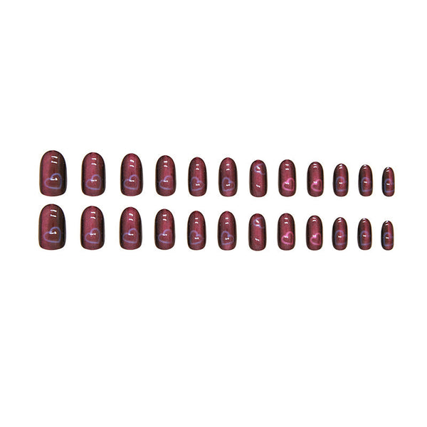 12 Sizes-24 PcsPress On Nails W1579