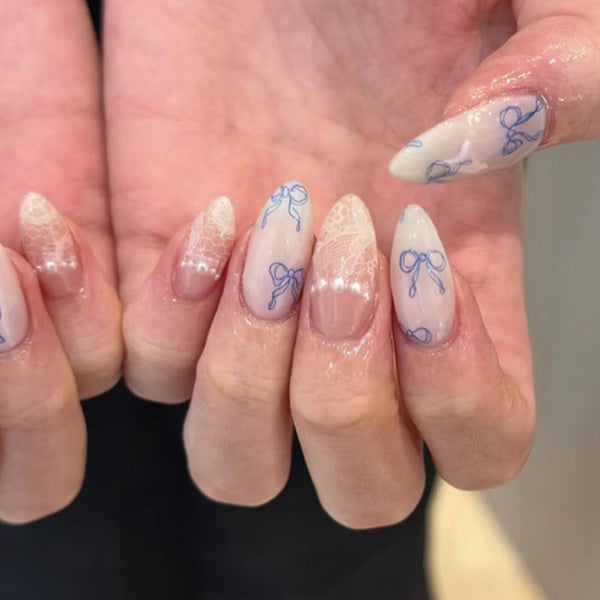 12 Sizes-24 Pcs Press On Nails JL0672
