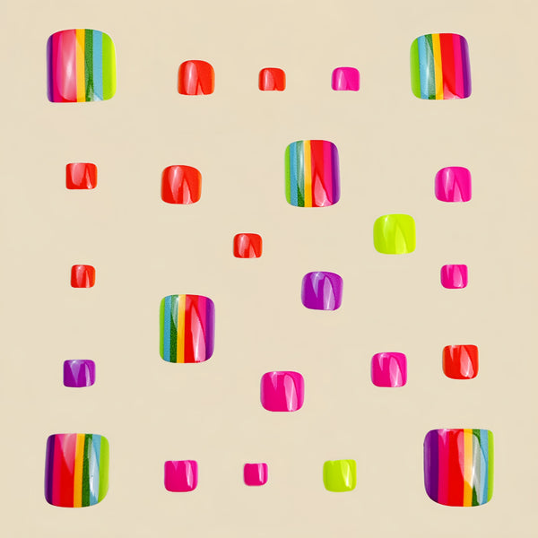 12 Sizes-24 Pcs Press On Nails Y858