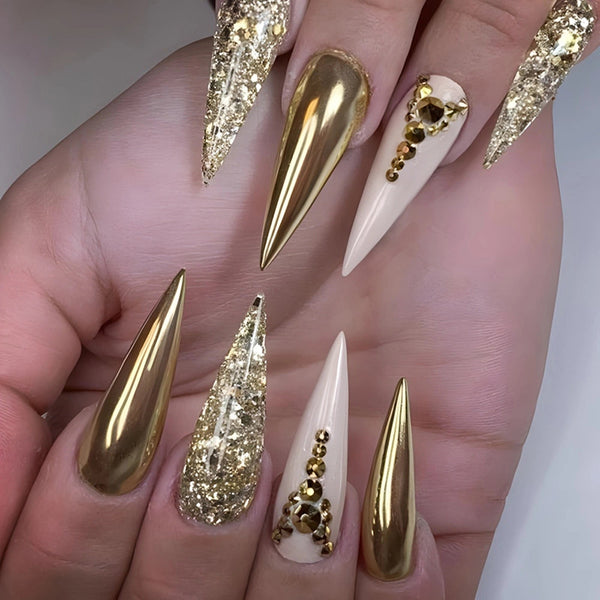 12 Sizes-24 Pcs Press On Nails Z991