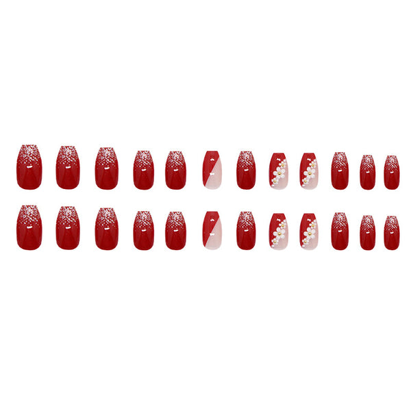 12 Sizes-24 Pcs Press On Nails Z1007