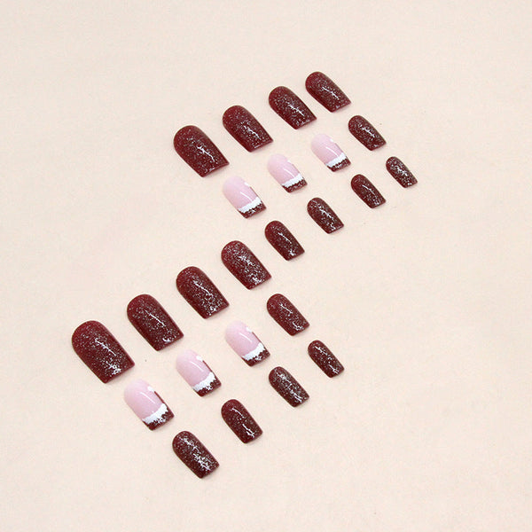 12 Sizes-24 Pcs Press On Nails w812