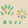 12 Sizes-24 Pcs Press On Nails Y435