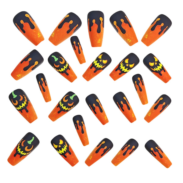 12 Sizes-24 Pcs Press On Nails Y1104