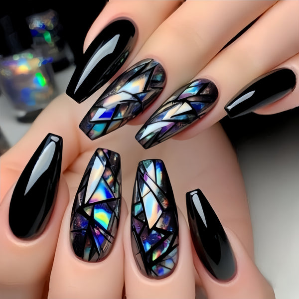 12 Sizes-24 Pcs Press On Nails Y1498