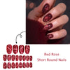 12 Sizes-24 Pcs Press On Nails JB1322