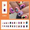 12 Sizes-24 Pcs Press On Nails C003