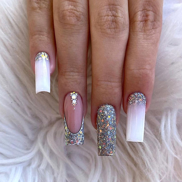 12 Sizes-24 Pcs Press On Nails Z495