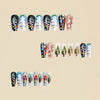 12 Sizes-24 Pcs Press On Nails Y1296