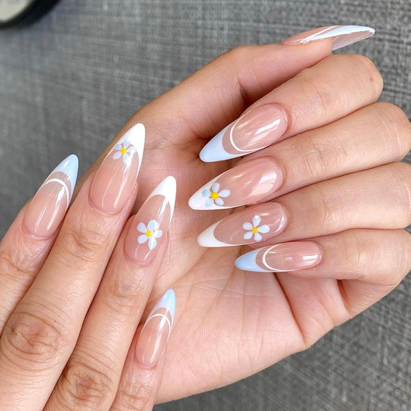 12 Sizes-24 Pcs Press On Nails W111
