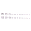 12 Sizes-24 Pcs Press On Nails F109