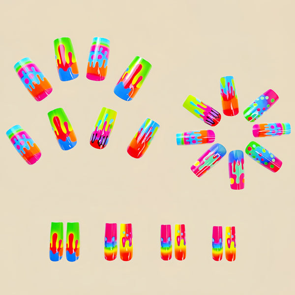 12 Sizes-24 Pcs Press On Nails Y778