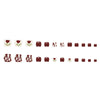 12 Sizes-24 Pcs Press On Nails F058