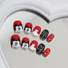 12 Sizes-24 Pcs Press On Nails K012