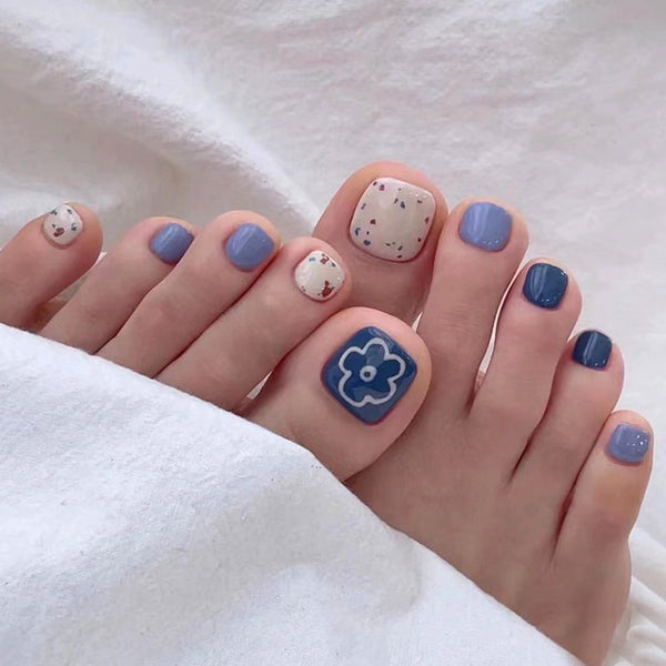 12 Sizes-24 Pcs Press On Nails F042