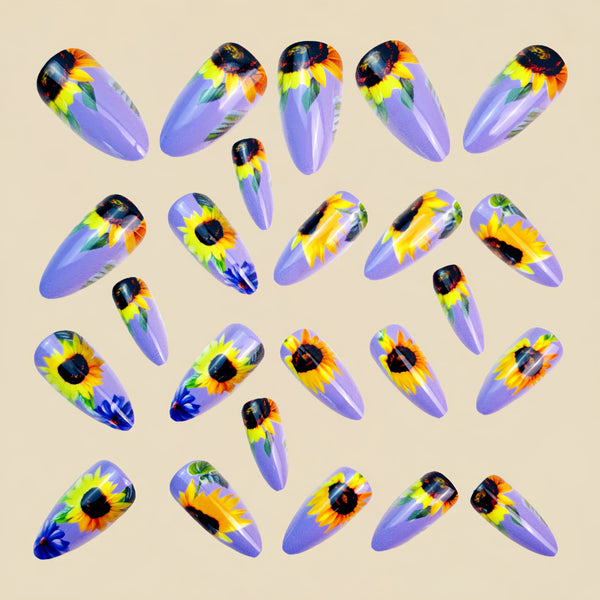 12 Sizes-24 Pcs Press On Nails Y1377