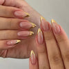 12 Sizes-24 Pcs Press On Nails C1365