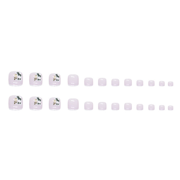 12 Sizes-24 Pcs Press On Nails F072